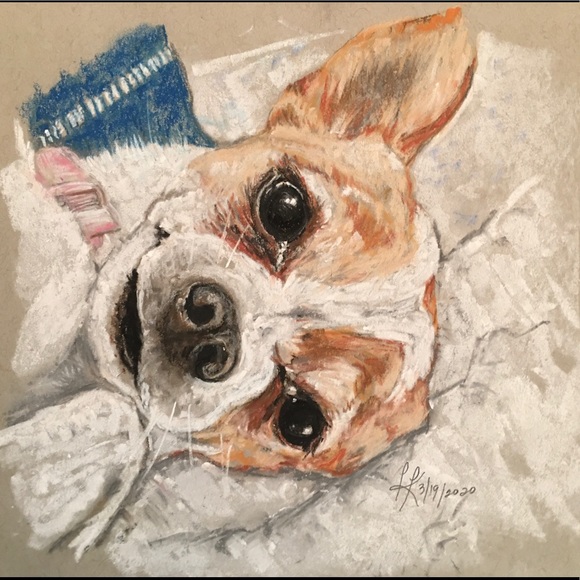 Custom Original OOAK Pet Portraits of your Pet certificate authentic by artist! - Picture 4 of 4